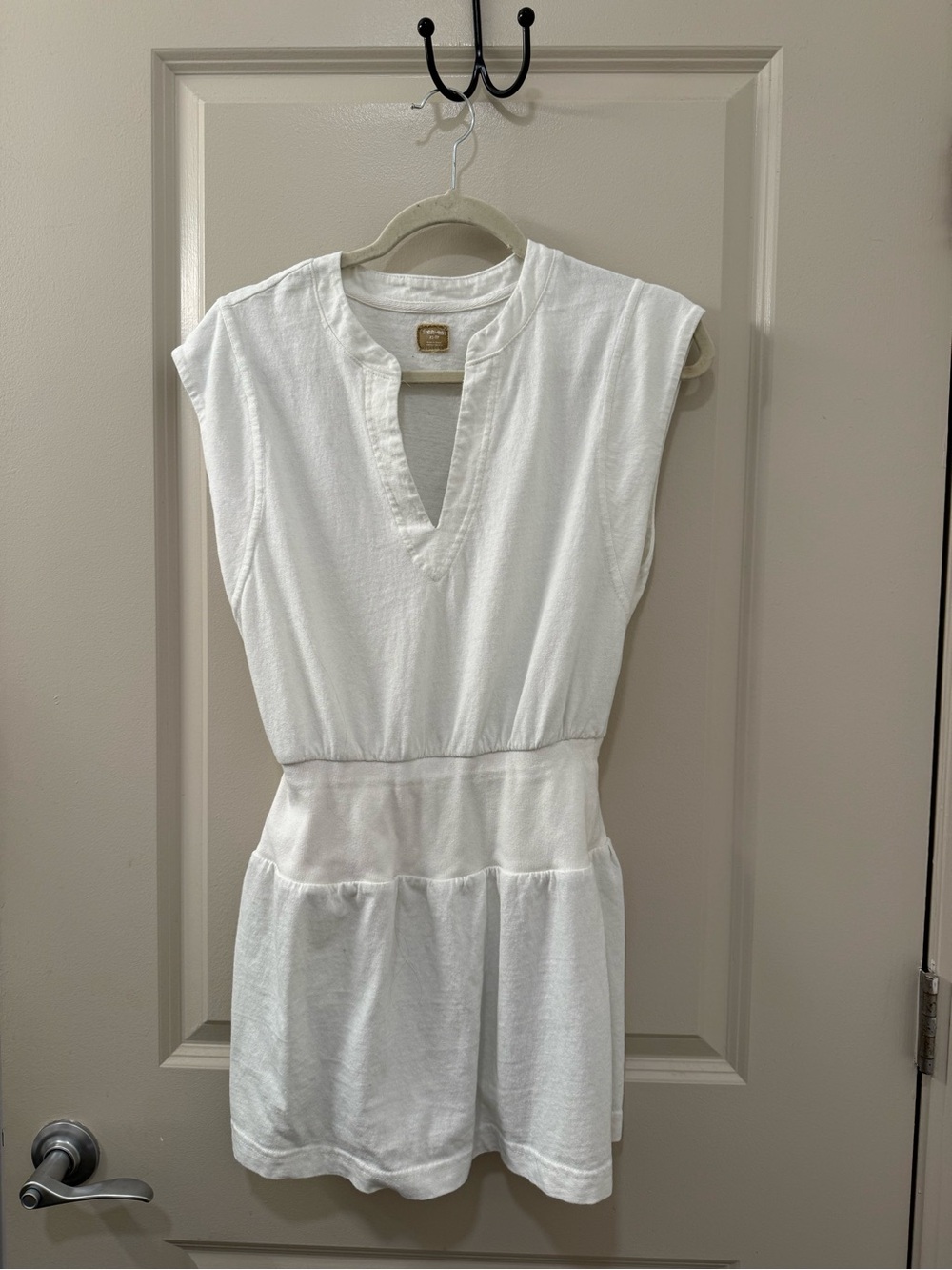Free People Free-Est Callum White Cap Sleeve Mini Dress